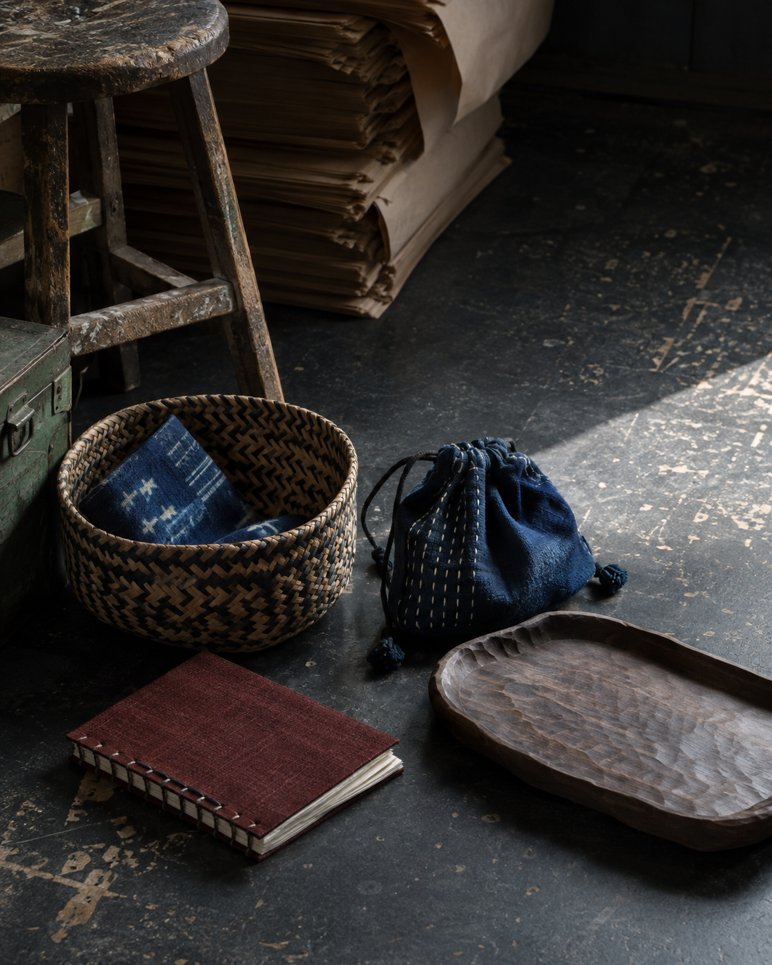 A collection of handmade everyday objects.